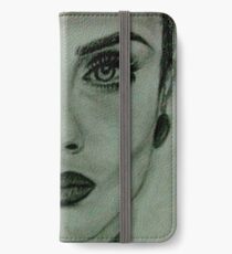 black and white iPhone Wallet/Case/Skin