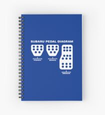 Subaru pedal Spiral Notebook