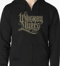 WHISKEY MYERS BROWN LOGO Zipped Hoodie