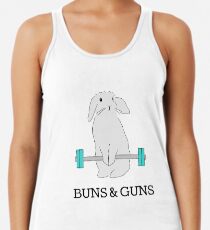 BUNS & GUNS Racerback Tank Top