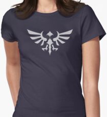 Hylian Crest (silver) Women's Fitted T-Shirt