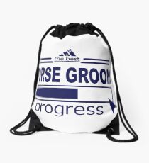 HORSE GROOM - IN PROGRESS Drawstring Bag