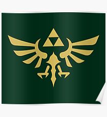 Die Legende von Zelda Royal Crest (Gold) Poster