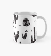 Kaktus - schwarz und weiß Tasse (Standard)