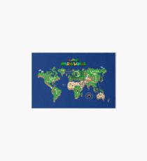 SMW Super Mario World Map Art Board