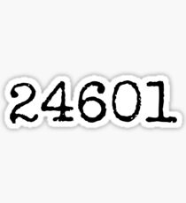 24601 - les miserables Sticker