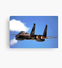 An F-15 Eagle in flight. Canvas Print