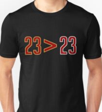 LeBron Greater Than Jordan (Black) Unisex T-Shirt
