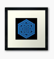 Blue Hexgemony Framed Print