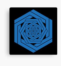 Blue Hexgemony Canvas Print