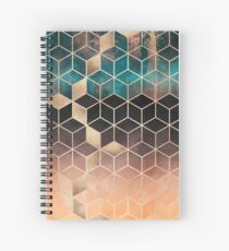 Ombre Dream Cubes Spiral Notebook