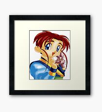 Boy cartoon Framed Print