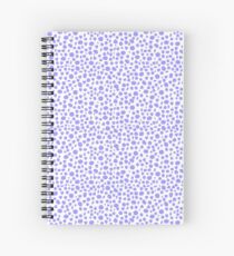 Small Random Dots Salmon blue Spiral Notebook