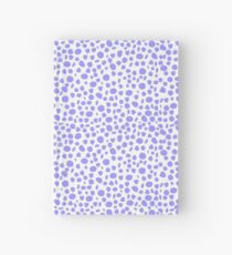 Small Random Dots Salmon blue Hardcover Journal