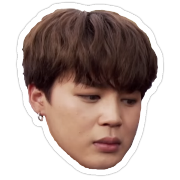  BTS  Shook Jimin Meme  Stickers by GimmeUrJams Redbubble