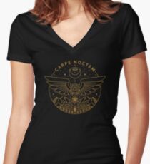 Carpe Noctem Women's Fitted V-Neck T-Shirt