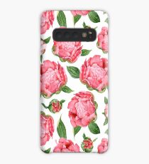Watercolor Peonies Case/Skin for Samsung Galaxy