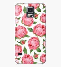 Funda/vinilo para Samsung Galaxy Peonías de acuarela