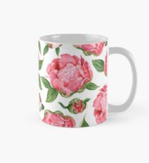 Watercolor Peonies Mug