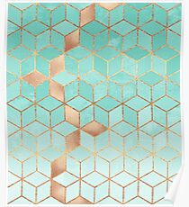 Soft Gradient Aquamarin Poster
