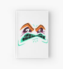 Angry face emoticon Hardcover Journal