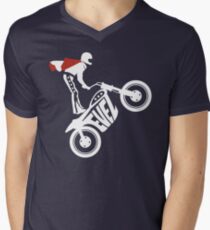 Evel Knievel Logo Men's V-Neck T-Shirt