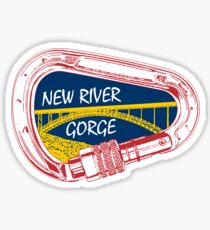 New River Gorge Climbing Carabiner Sticker