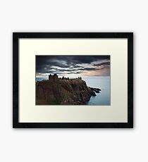 dunnottar castle sunset Framed Print