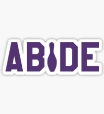 Abide - Purple Font Sticker