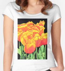 Tulips Women's Fitted Scoop T-Shirt