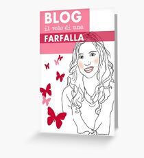 Blog il volo di una farfalla Greeting Card