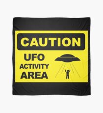 Pañuelo Advertencia, área de actividad UFO, pegatina