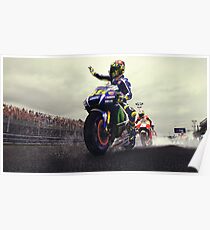 valentino rossi wallpaper Poster