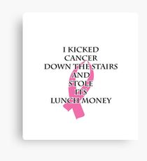 Breast Cancer Bully Canvas Print