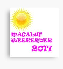 Magaluf weekender 2017 pink Canvas Print