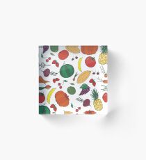 Fresh vegetables fruits and berries Acrylic Block