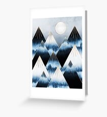 Frost Mountains Greeting Card
