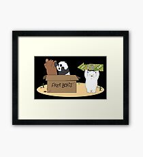 We Bare Bears Framed Print