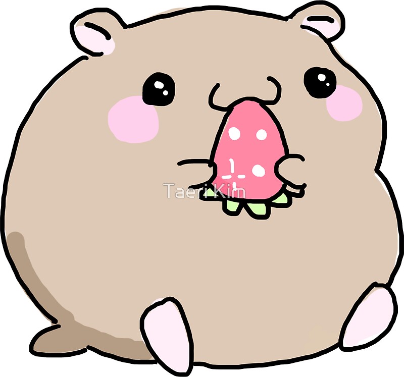 "Cute kawaii hamster design" Stickers by kenmaru Redbubble