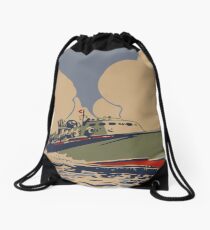 Speedboat Drawstring Bag