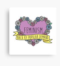 Feminism Flower: Back by Popular Demand Canvas Print