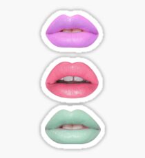 pastel lips xoxo Sticker
