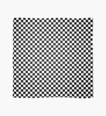Black and White Check Checkered Flag Motorsports Race Day + Chess Scarf