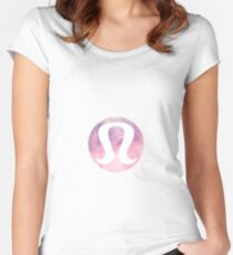 Lulu Watercolor Women's Fitted Scoop T-Shirt