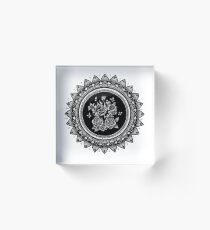 Bouquet Mandala Acrylic Block
