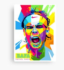 Rafael Nadal Art Canvas Print