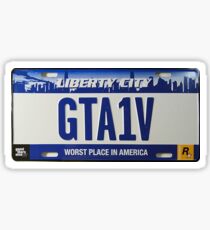 Liberty City License Plate - GTA 4 Sticker