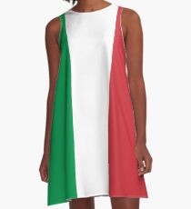 Italian Flag Mini Skirt Dress A-Line Dress
