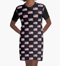 USA Flag Leggings - US American Tights Polainas Graphic T-Shirt Dress