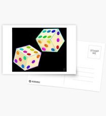 Luck lucky good luck dice Postcards